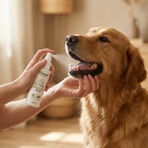 Natural oral care for dogs and cats with Flimora Natur oral care spray